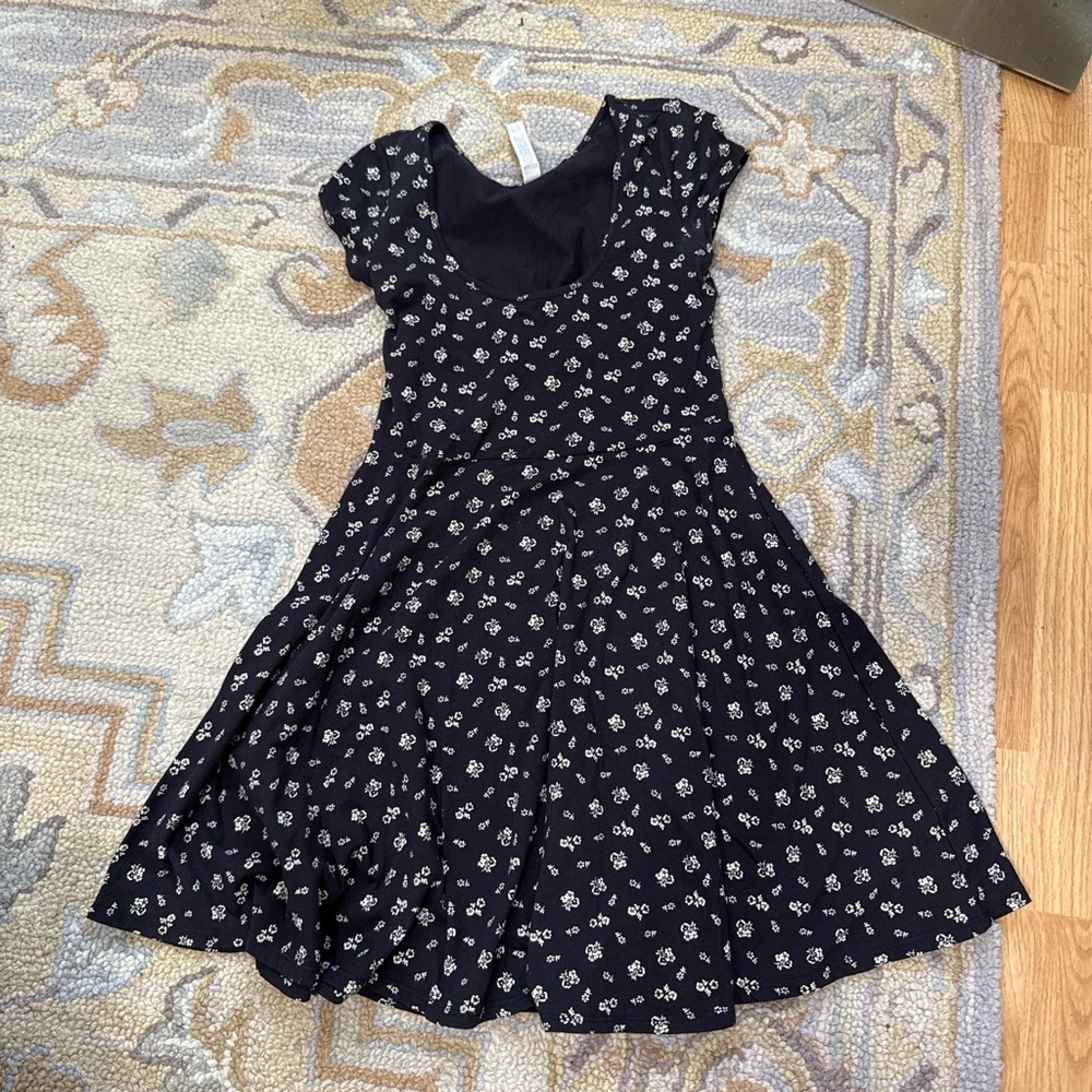 Aeropostale Black Floral Kids Dress